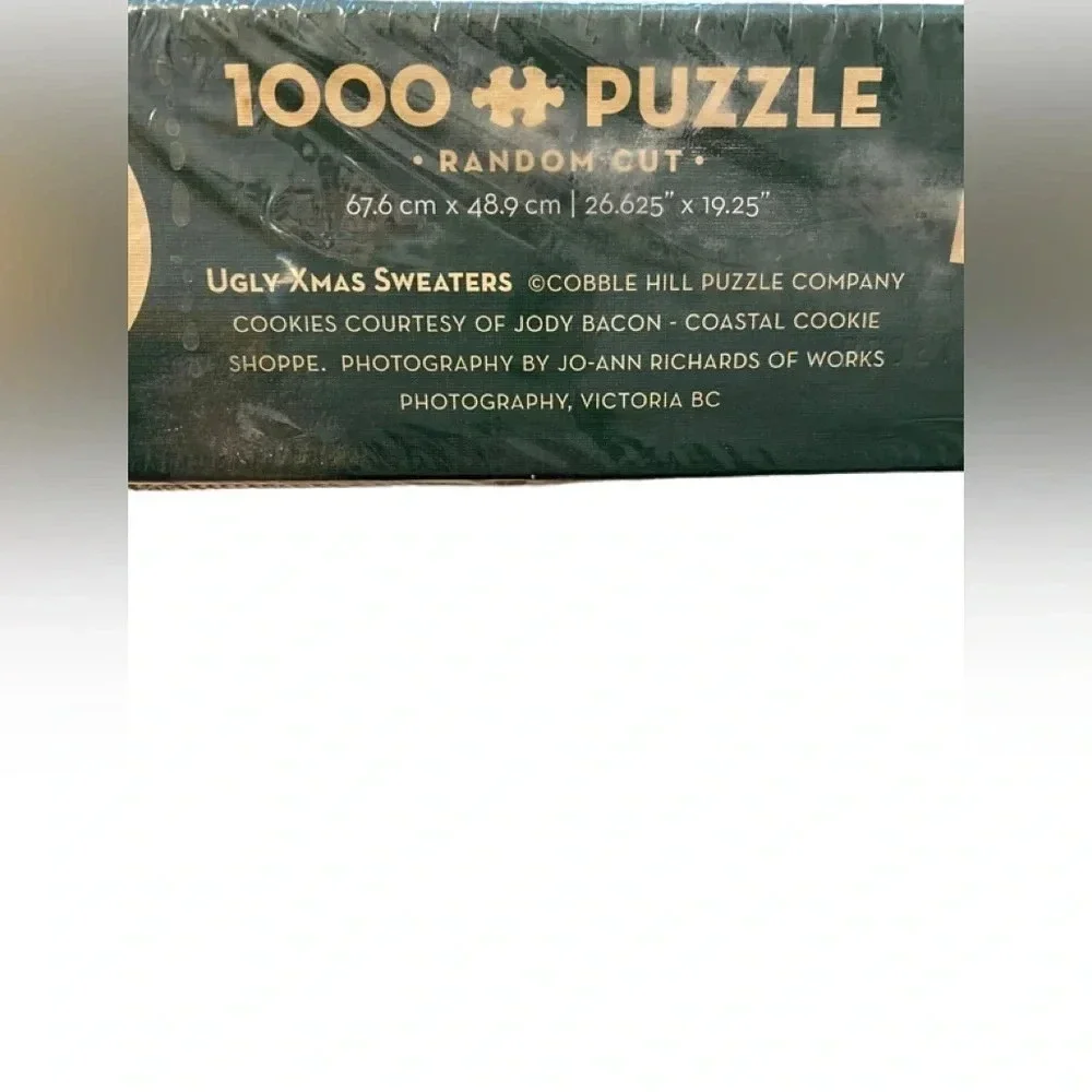 NIB Cobble Hill Ugly Christmas Sweater 1000 Piece Puzzle